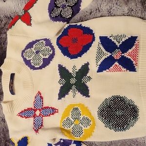 Louis Vuitton Kids Colorful Patterned Sweater